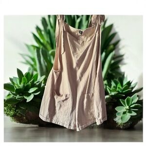 SHEIN Curve Beige  overall romper